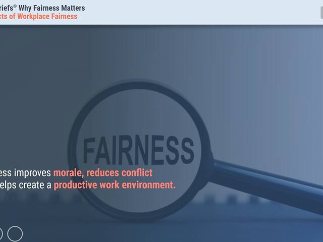 TrainingBriefs® Why Fairness Matters