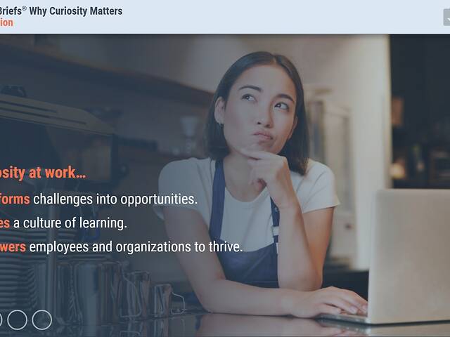TrainingBriefs® Why Curiosity Matters