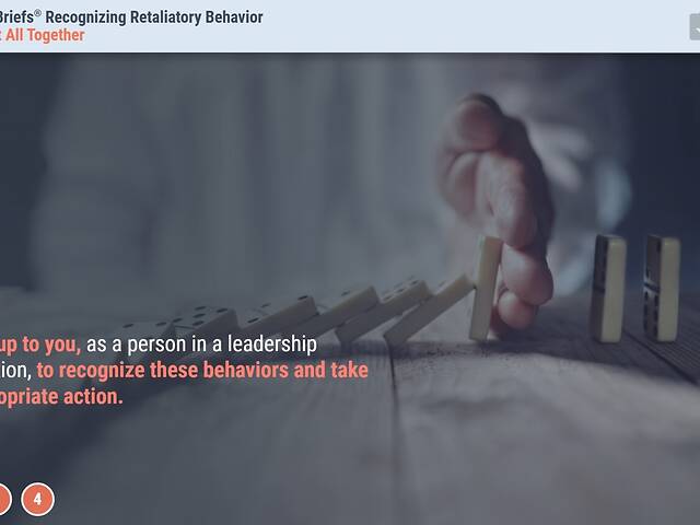 TrainingBriefs® Recognizing Retaliatory Behavior